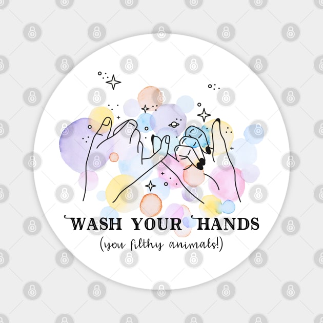 Wash your hands Magnet by missguiguitte